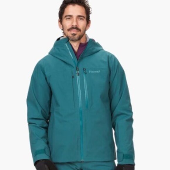 Men’s Refuge Ski / Snowboard Jacket | XL | Dark Jungle (Teal) - Picture 5 of 7